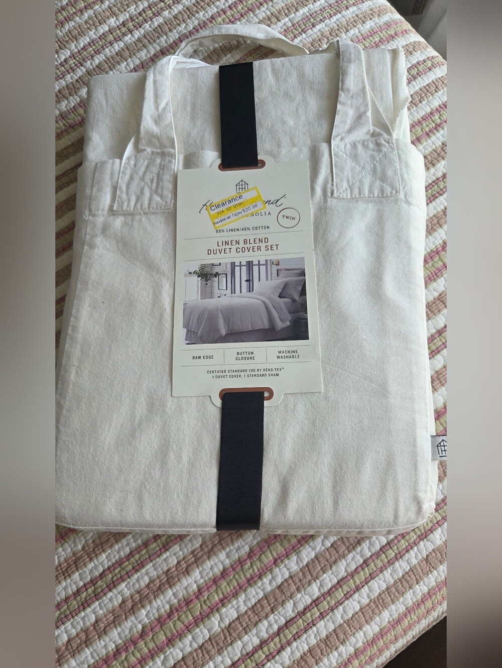 Hearth And Hand Linen Blend Duvet Set